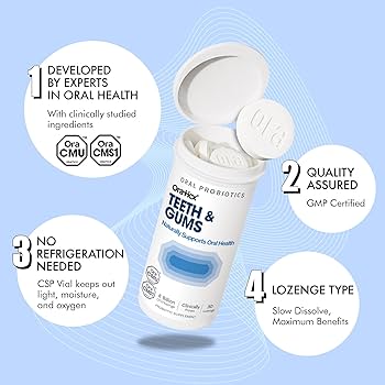 Amazon.com: OraTicx Teeth & Gums Dental Probiotic, 8 Billion